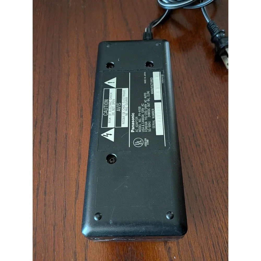 PANASONIC Model PV-A15B Video Camera Camcorder Battery Charger‎ AC Adapter OEM